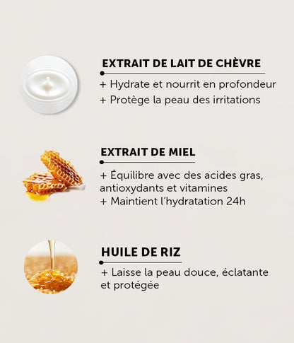 Crème hydratante au lait de chèvre 40 ml