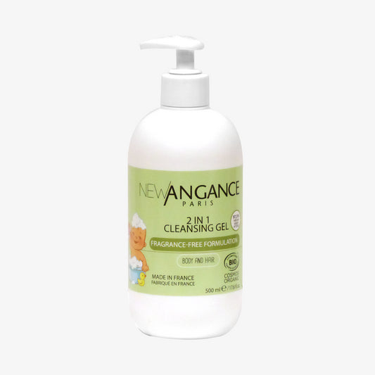 Gel Lavant Bio 2 en 1 – Corps & Cheveux de Bébé 500 ml