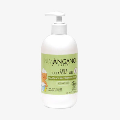 Gel Lavant Bio 2 en 1 – Corps & Cheveux de Bébé 500 ml