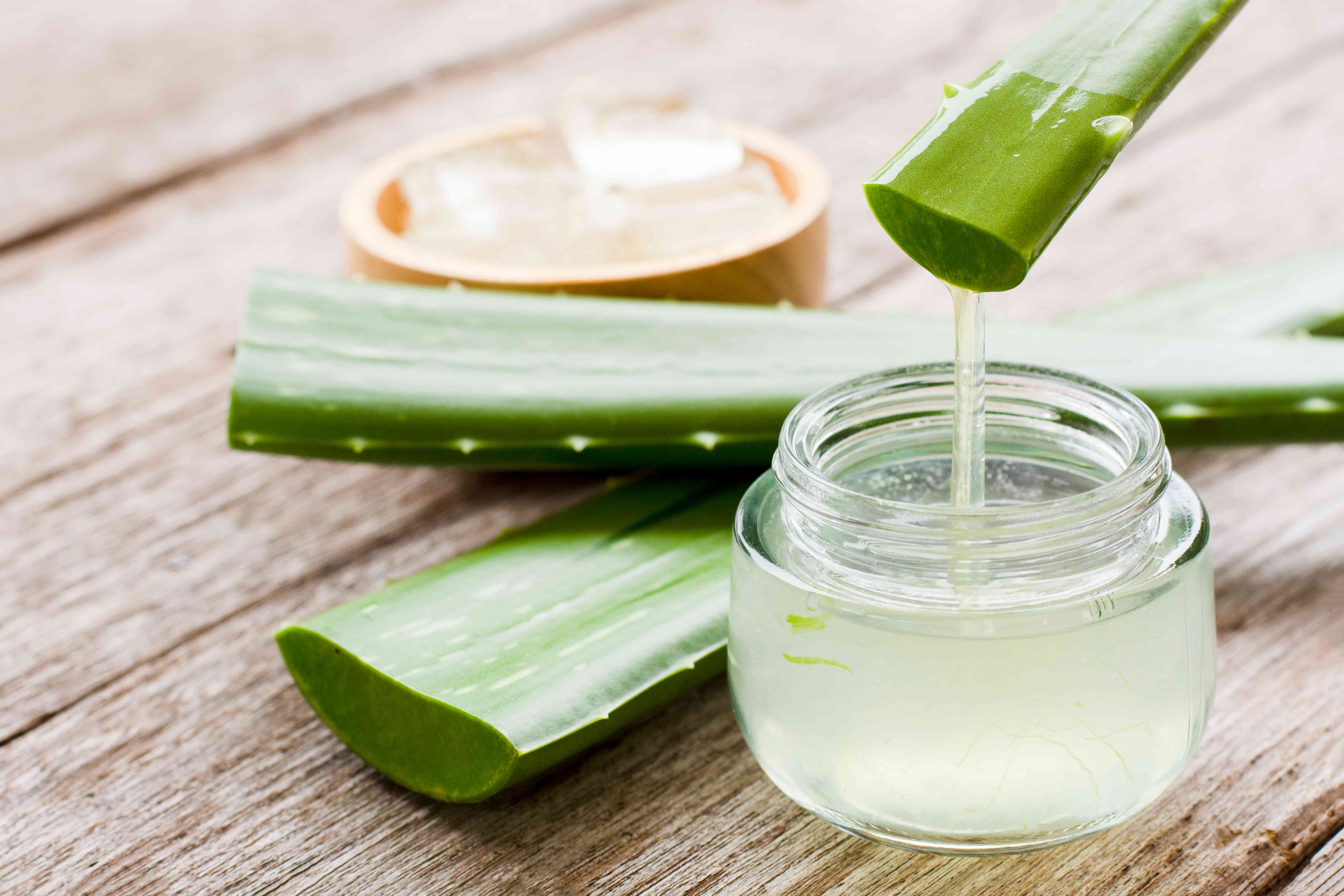 Jus de feuille d'Aloe Barbadensis :