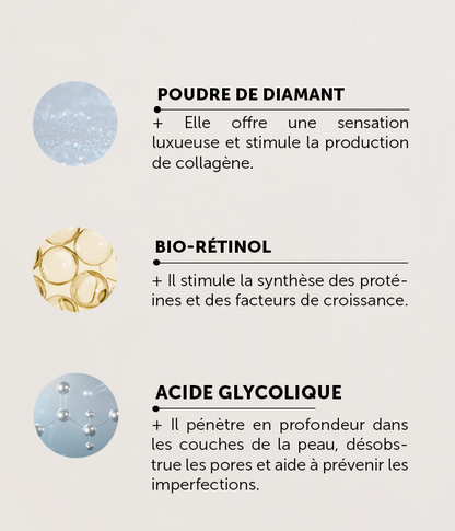 Masque éclaircissant diamant 8 ml x 3 pièces
