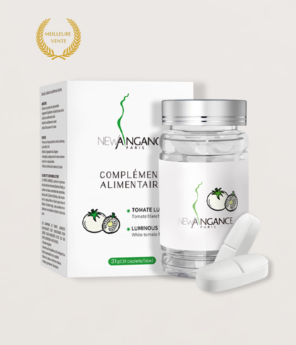 New Angance Paris supplement bottle and packaging on a white background