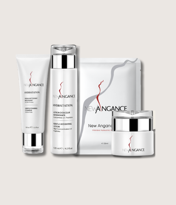Produits de soin pour une routine hydratante du visage